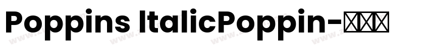 Poppins ltalicPoppin字体转换
